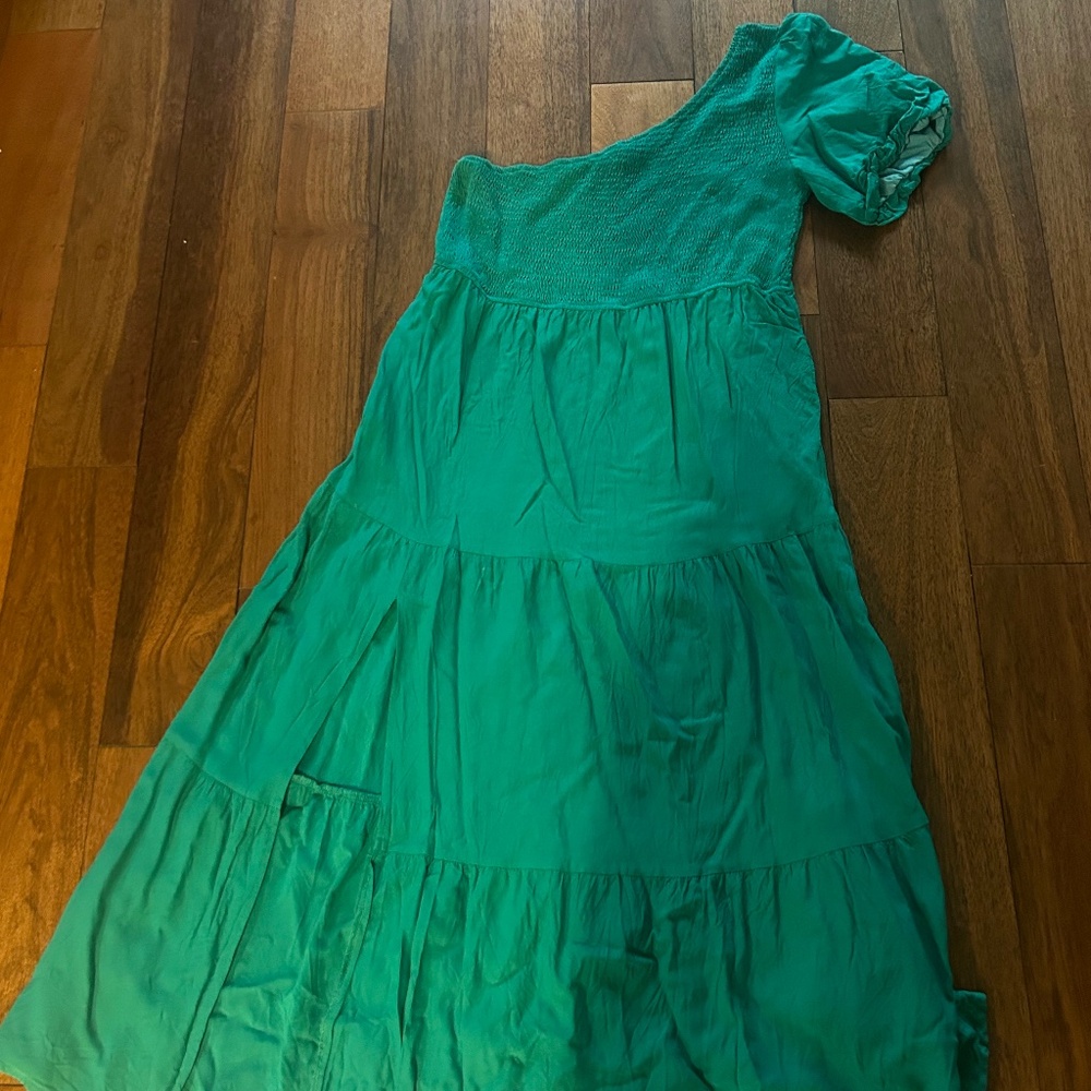 Bright and fun teal summer dress from Amazon